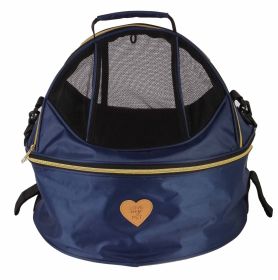 Pet Life 'Air-Venture' Dual-Zip Airline Approved Panoramic Circular Travel Pet Dog Carrier